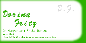 dorina fritz business card
